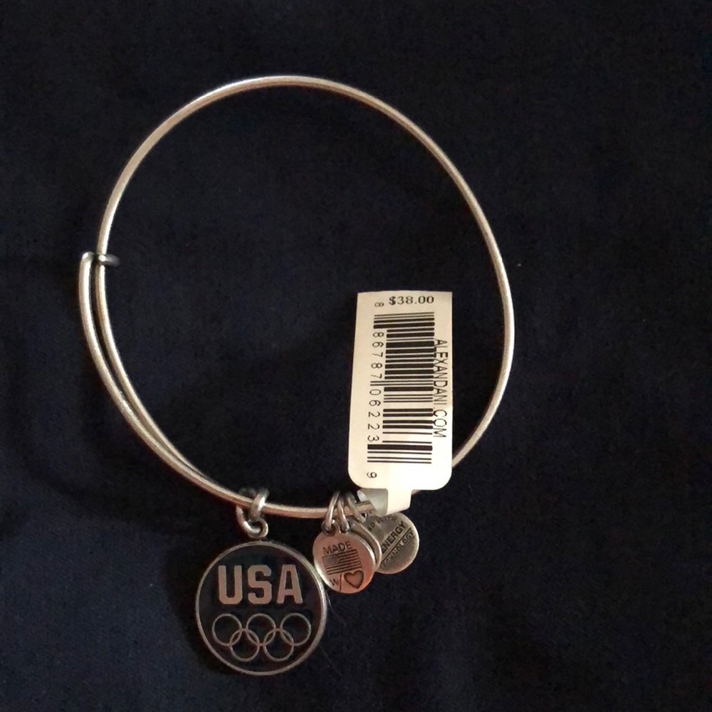 NWT Alex and Ani team USA bracelet blue